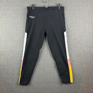 DKNY Sport Leggings Womens XL Black Colorblock High Rise Yoga Athletic‎ Pants